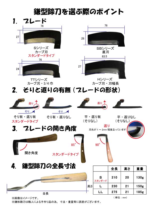 鎌型蹄刀・削蹄がま